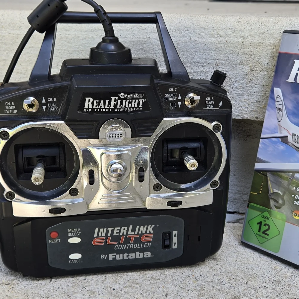 Futaba RealFlight R/C Flight Simulator Interlink Elite USB Controller + F5.5GAME